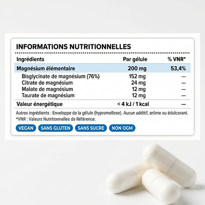 Magnesium 4 en 1 - 60 gélules